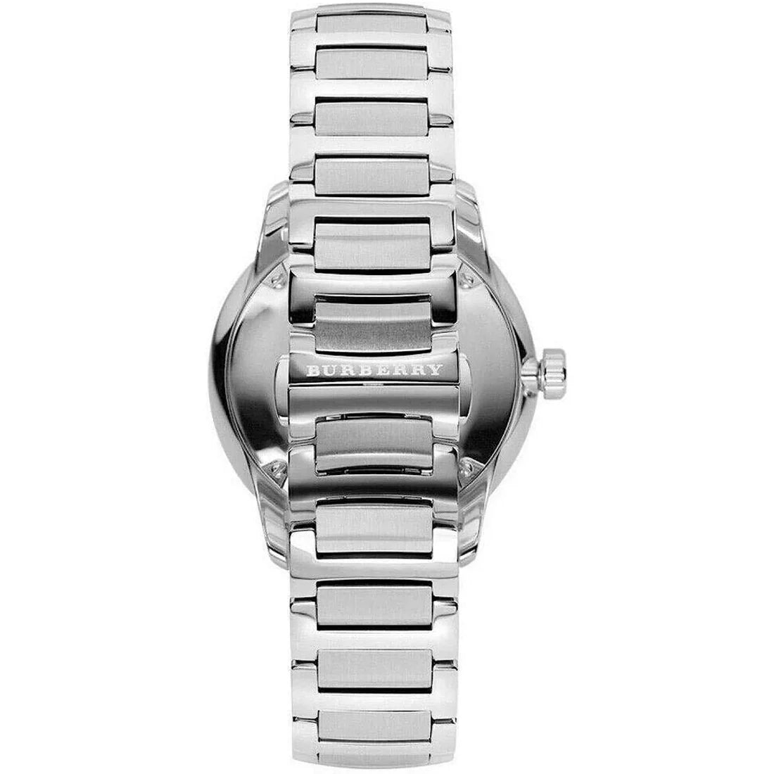 Men's Burberry The Classic Black Dial Chronograph Silver Watch BU10005